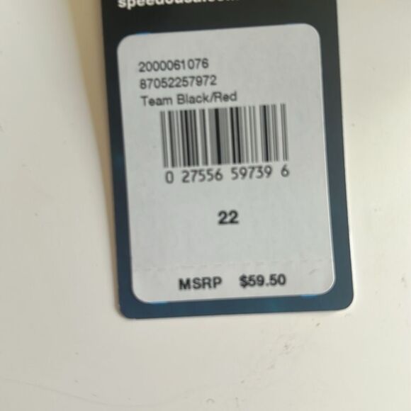 Speedo Boys Edge Splice Jammer Red/Black, Size 22, NWT - Picture 6 of 9